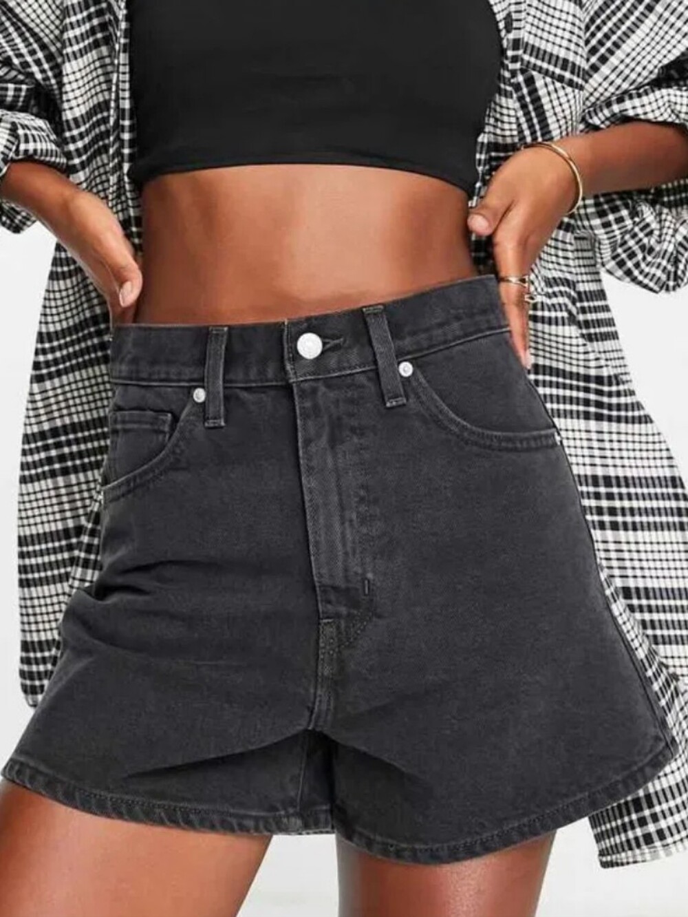 Levi's High Waisted Mom Shorts